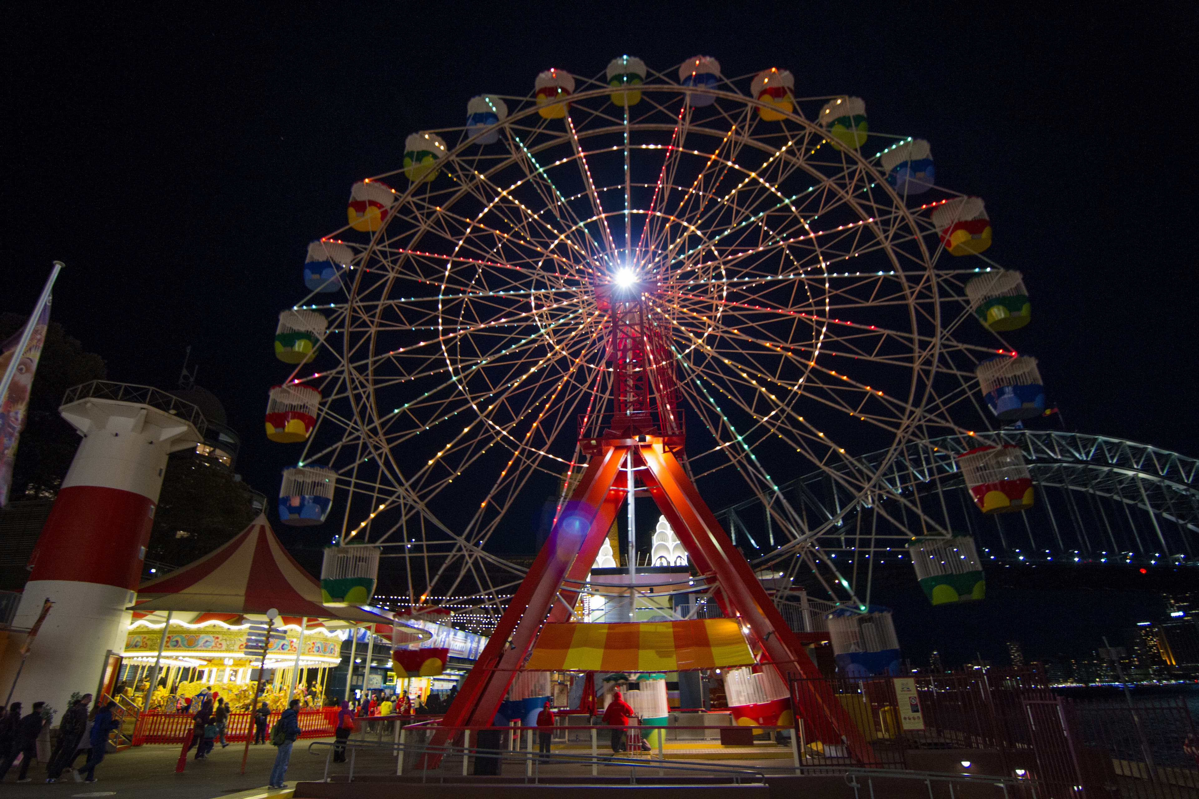 Luna Park Sydney — the iconic amusement park on the harbour foreshore at Milsons Point